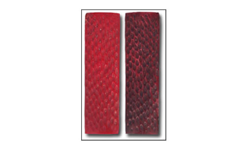 Jigged Bone Scale Dyed (Red)